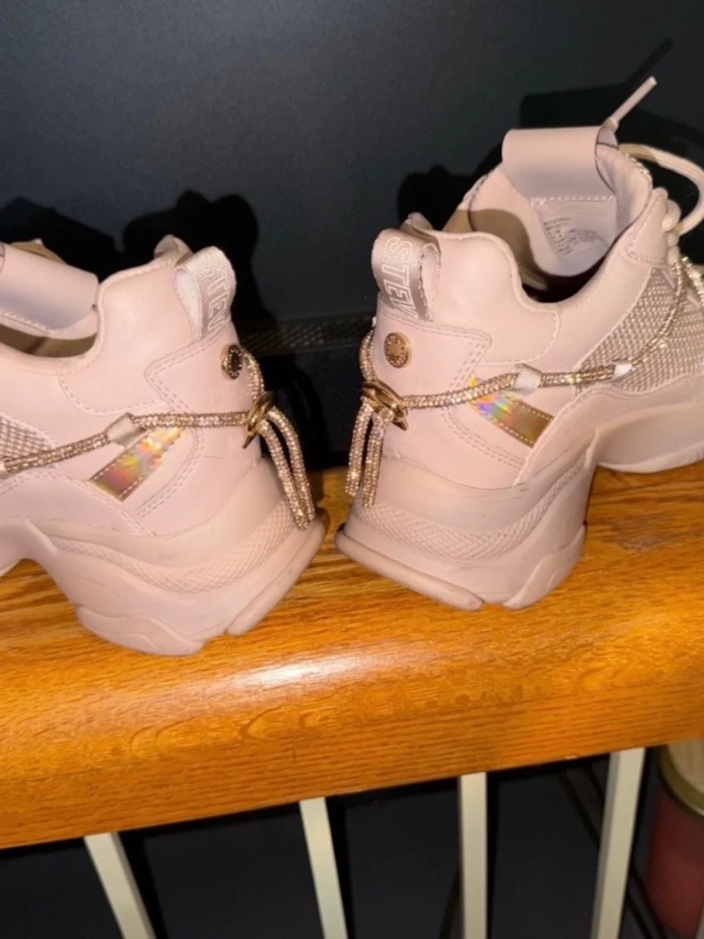 Steve Madden Motocross Rose Gold Sneakers